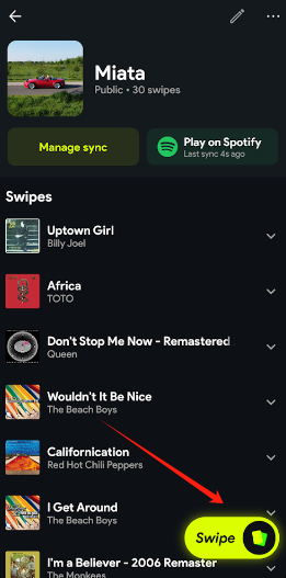 Swipefy for Spotifyٷ