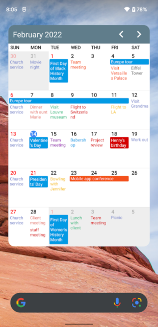 Calendar Widgets SuiteС׿ͼ1