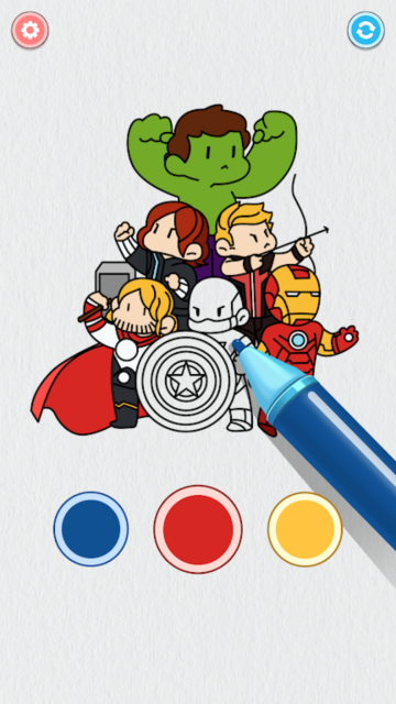 superhero coloringӢɫ׿v1.7.7Ѱͼ0