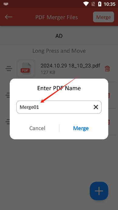 Merge Multiple PDF Filesٷ