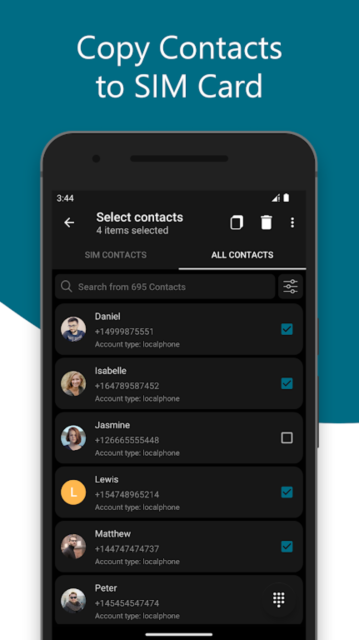 SIM Contacts°v1.2.3Ѱͼ2