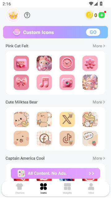 themepack app icons widgets°ذװͼ