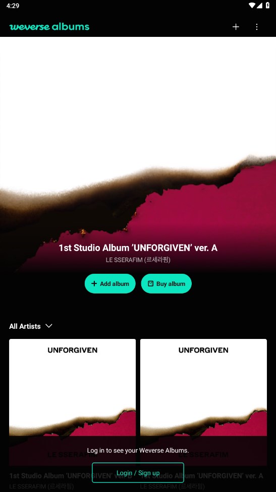 Weverse Albums���°�����v1.8.5 �ֻ���