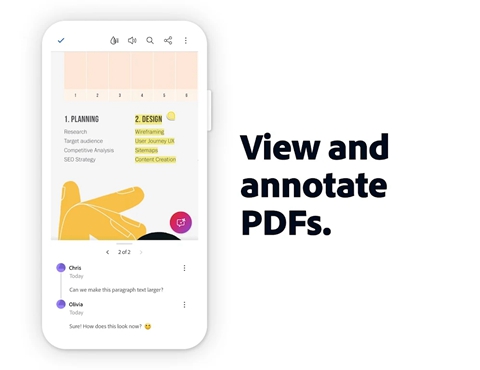 Adobe Reader PDF�Ķ�����׿�����°�����(Adobe Acrobat)��ͼ