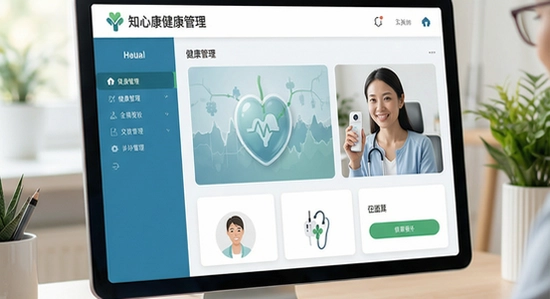 知心康健康管理界面展示