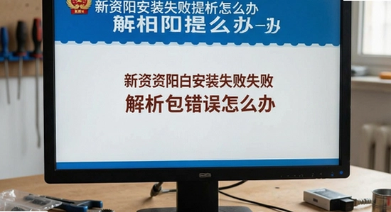 新资阳安装失败提示解析包错误怎么办