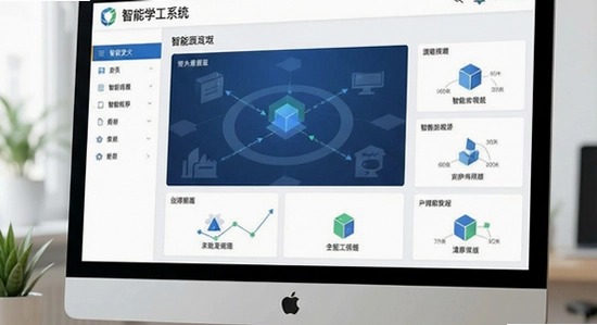 670*360智慧学工系统主界面展示图