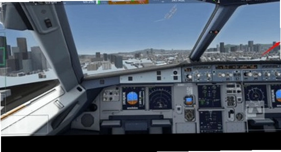 全球航空飞行模拟器 手机版 游戏内飞行画面 驾驶舱视角