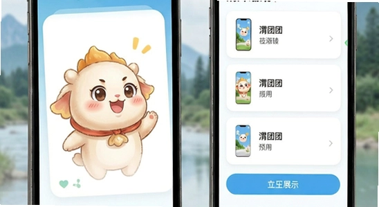 渭团团应用主界面功能展示图
