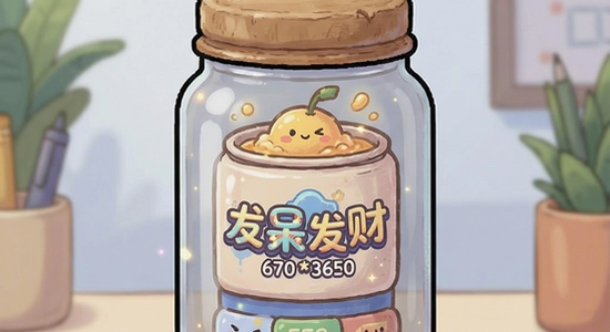 670*360发呆发财罐子主界面展示