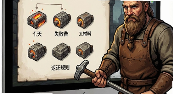 铸剑大师电脑版锻造失败材料返还规则