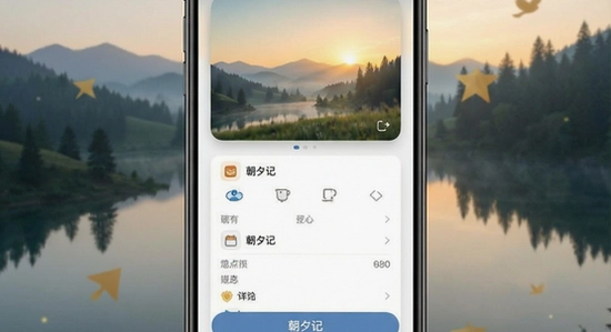 朝夕记应用主界面展示图