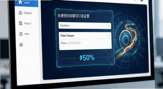 光速招标关键词订阅设置界面