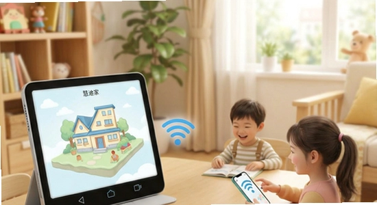 慧迪家校多场景使用示意图