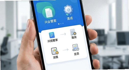 ��ҵ�ܼ�APP�����湦��չʾͼ