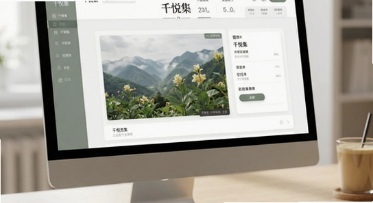 千悦集界面展示