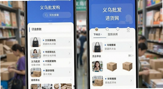 义乌批发购物进货网应用界面展示图