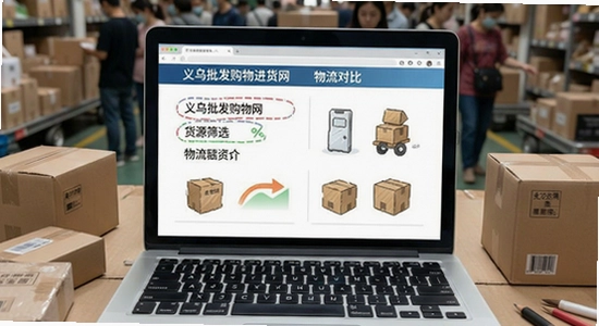 义乌批发购物进货网货源筛选与物流对比场景图