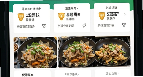 外卖订餐省多多首页优惠券聚合界面展示 670x360