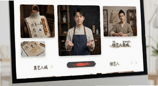 锁艺人商城多场景应用展示图