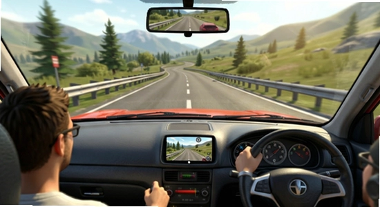 公路之旅多人汽车模拟游戏主界面 670x360