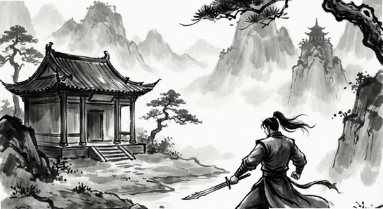 武道仙宗游戏场景水墨风670x360