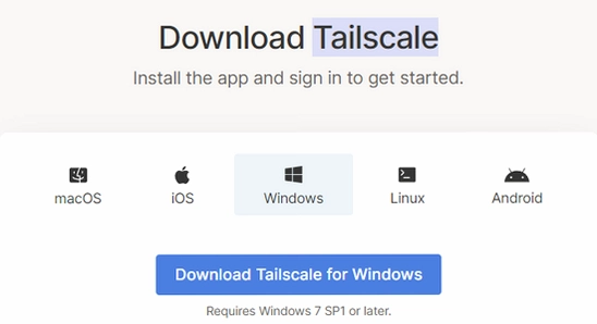 Tailscale官方版下载 安装登录界面,色彩丰富 无水印 宣传图