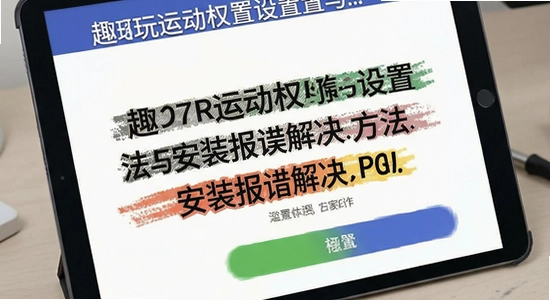 趣玩运动权限设置与安装报错解决方法