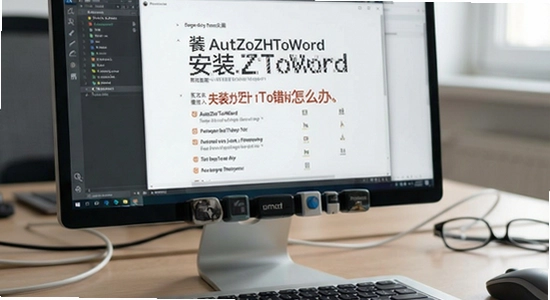 AutoZHToWord��װʧ����ʾ����������ô��
