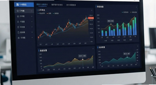 慧研智投主界面行情看板与数据图表展示