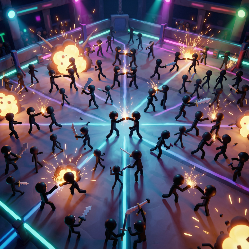 �����Ҷ������(Supreme Brawl Stickman Fight)�ٷ�������v3.4 �񶷾�����