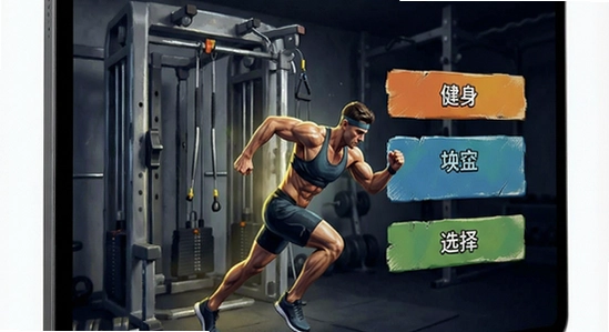 健身冲刺增益门选择界面