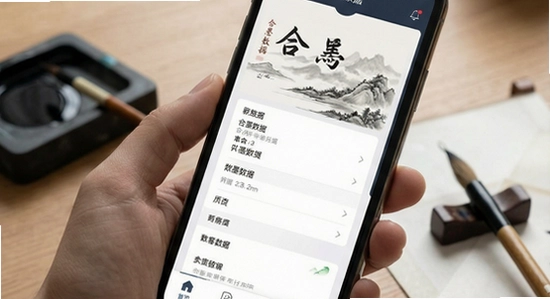 合墨数据移动端界面展示