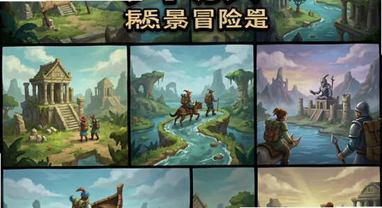 文字异旅多场景冒险画面 670x360