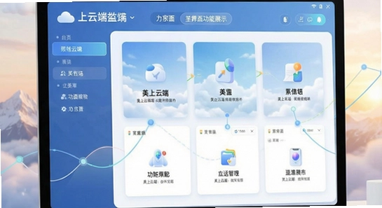 美上云端主界面功能展示图