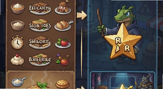 美食排序与故事剧情解锁与三星攻略场景