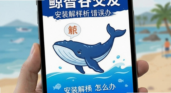 鲸智谷交友安装解析包错误怎么办