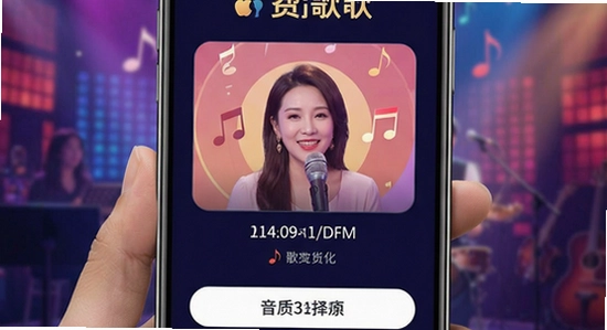 全民唱歌免费歌曲音质选择界面