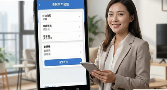 睿居房东端自动催租设置