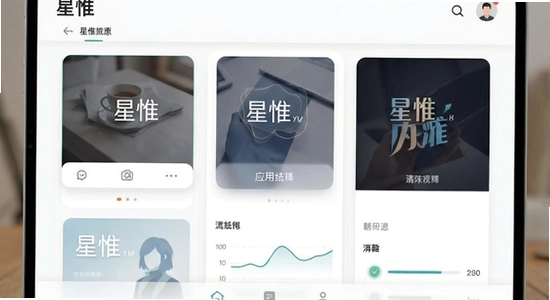 星惟应用主界面展示图