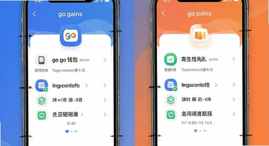 go钱包与同类软件功能对比场景图