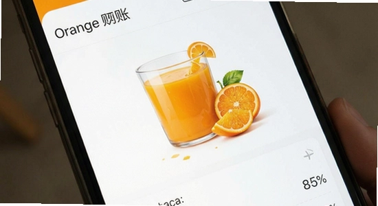670*360 橘汁记记账界面清爽展示