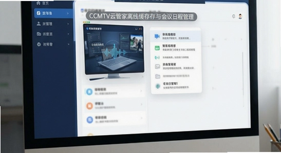 CCMTV云管家离线缓存与会议日程管理界面