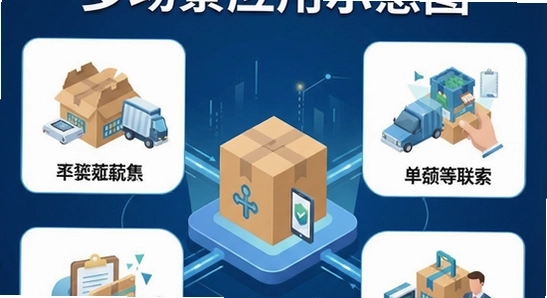 聚换易货商家联盟多场景应用示意图