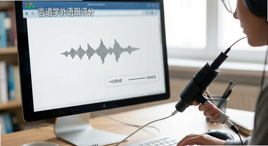 言道学外语跟读评分没声音