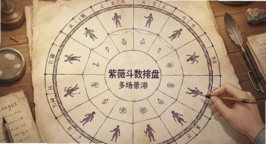 紫薇斗数排盘多场景使用与人群覆盖图
