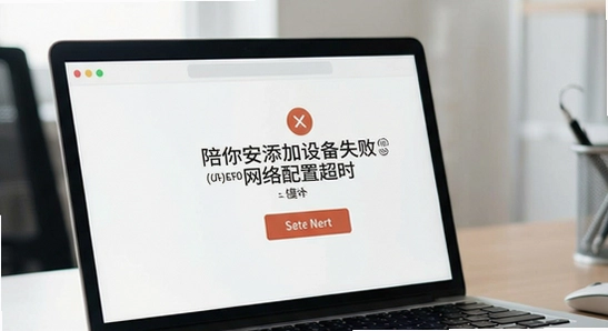 陪你安添加设备失败提示网络配置超时
