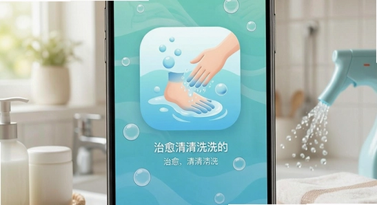 治愈清洗app主界面展示图