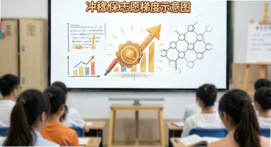 学大金榜冲稳保志愿梯度示意图