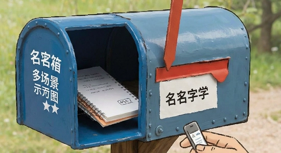 名字信箱多场景使用示意图